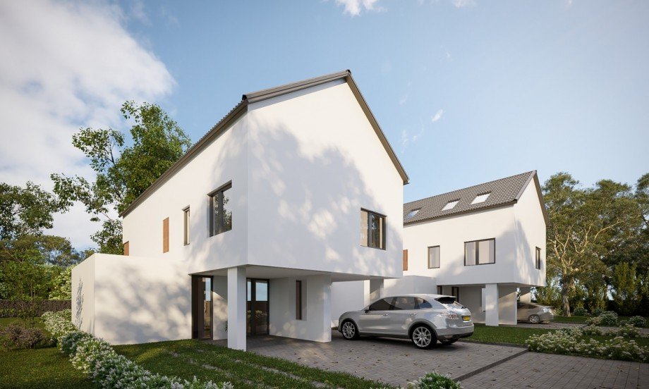 Aussenansicht Visualisierung Doppelhaush�lfte Wildenhag