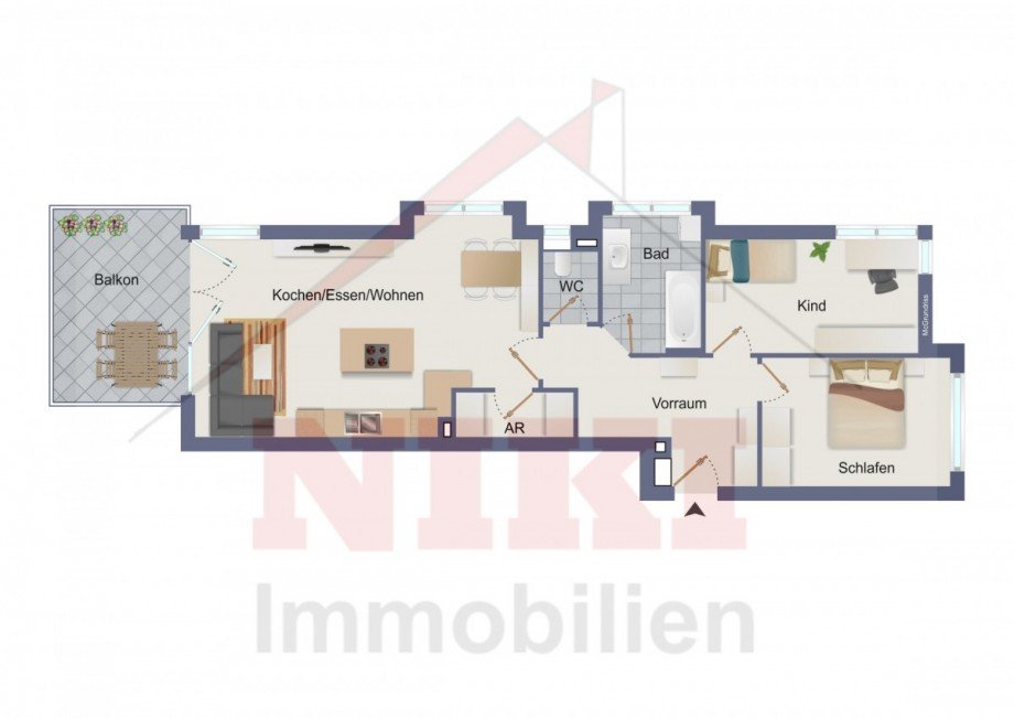 Grundriss Wohnung Hallwang bei Salzburg