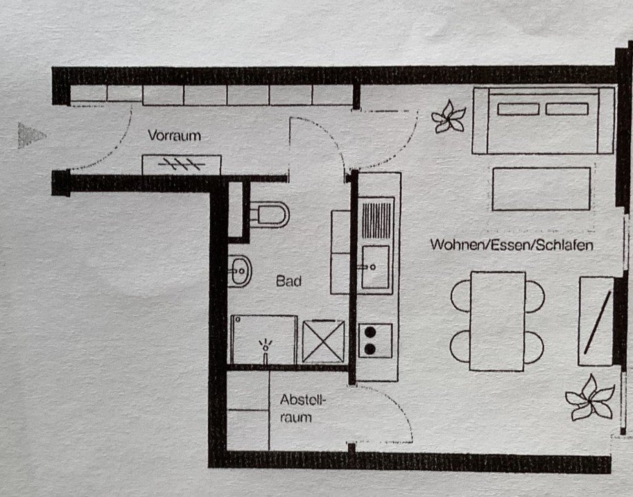 Grundriss gross Wohnung Salzburg