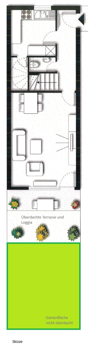 Plan EG Maisonettewohnung Anif