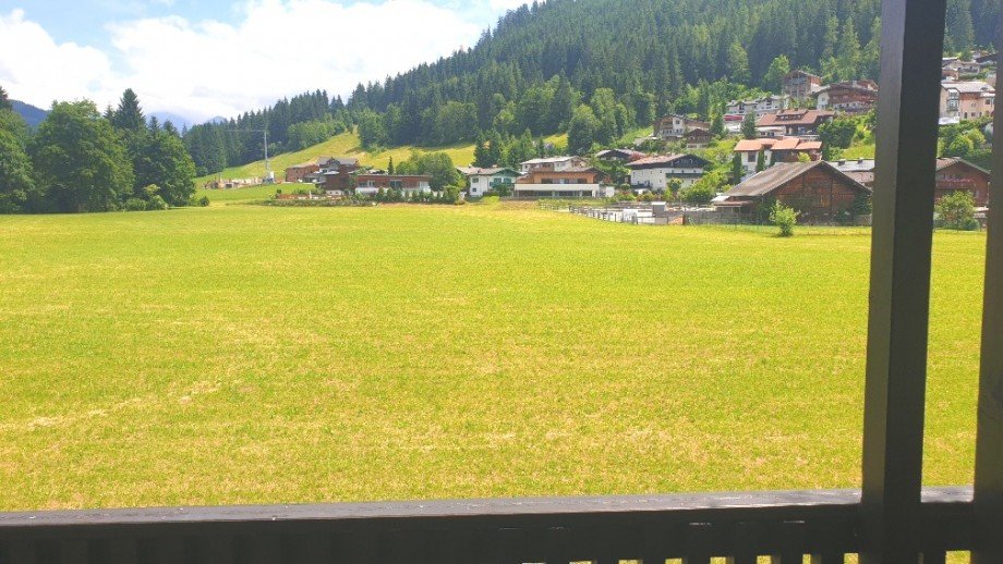 Aussicht vom Balkon Wohnung Eben im Pongau