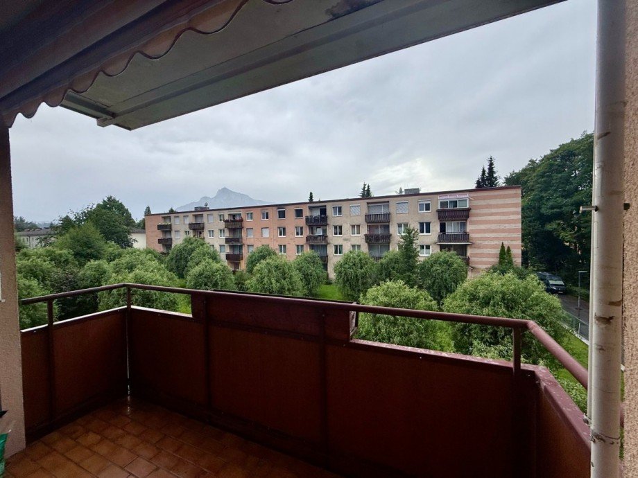 Ausblick Loggia und Balkon Wohnung Salzburg