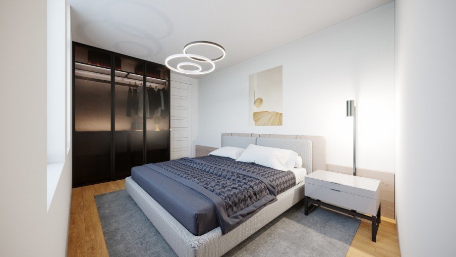 Schlafzimmer Visualisierung Reiheneckhaus Salzburg